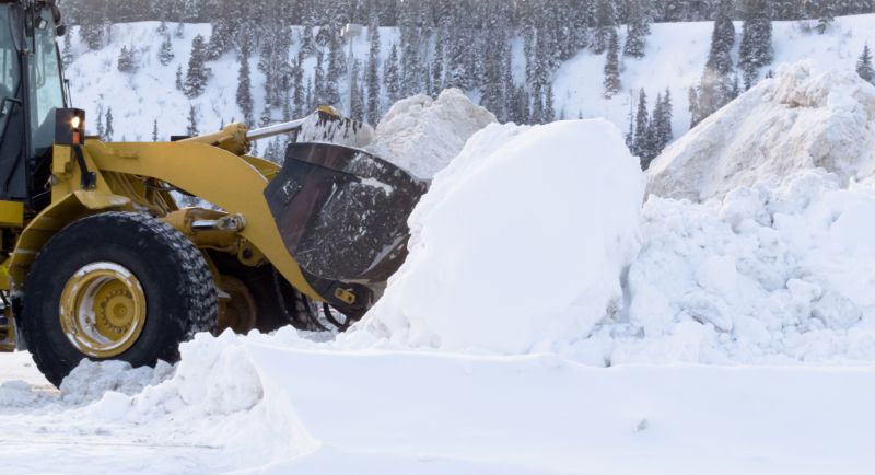 Land Clearing Equipment in Winter
